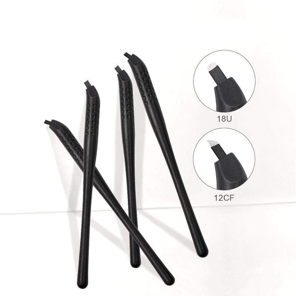 Planet Gates Disposable Microblading Pen with 18U 12CF pins Needles Permanent Makeup Embroidered Eyebrow Tattoo Manual Pen Tebori Machine