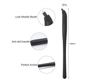 Planet Gates Disposable Microblading Pen with 18U 12CF pins Needles Permanent Makeup Embroidered Eyebrow Tattoo Manual Pen Tebori Machine