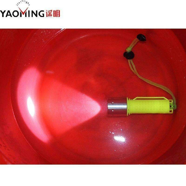 Planet Gates Dive Flashlight Diving Light T6 LED 800 Lumen Use Rechargeable Use 18650 Battery Underwater Dive Submarine Scuba Torch