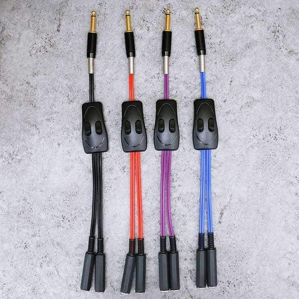 Planet Gates Divided into two hook lines,  connect two tattoo machines at the same time interface cable Clip Cord Switch Hook Line