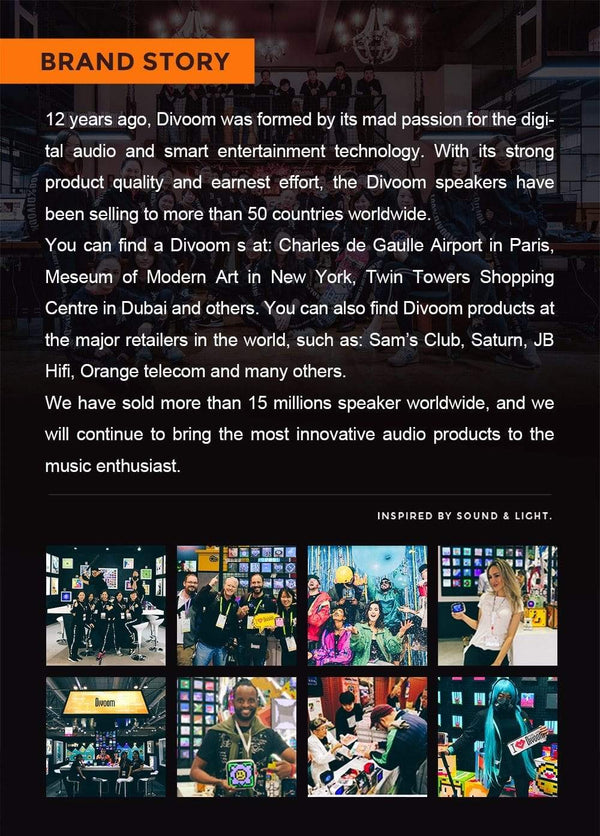 Planet Gates Divoom Timebox Evo Bluetooth Portable Speaker with Clock Alarm Programmable LED Display for Pixel Art Creation Unique Gift