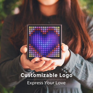 Planet Gates Divoom Timebox Evo Bluetooth Portable Speaker with Clock Alarm Programmable LED Display for Pixel Art Creation Unique Gift