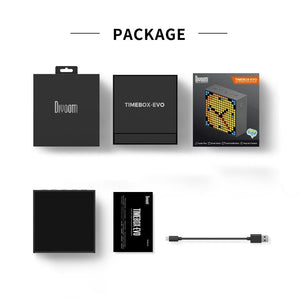 Planet Gates Divoom Timebox Evo Bluetooth Portable Speaker with Clock Alarm Programmable LED Display for Pixel Art Creation Unique Gift