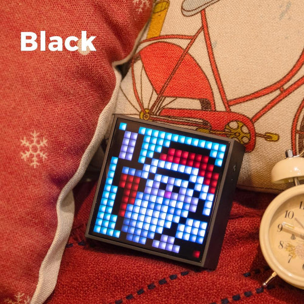 Planet Gates Divoom Timebox Evo Bluetooth Portable Speaker with Clock Alarm Programmable LED Display for Pixel Art Creation Unique Gift