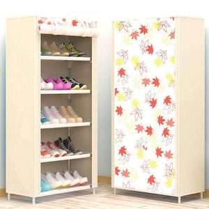 Planet Gates DIY Assembly Non-woven Cloth Storage Shoe Cabinet Dustproof Shoe Rack Space Saver Shoe Organizer Shelf Home Furniture