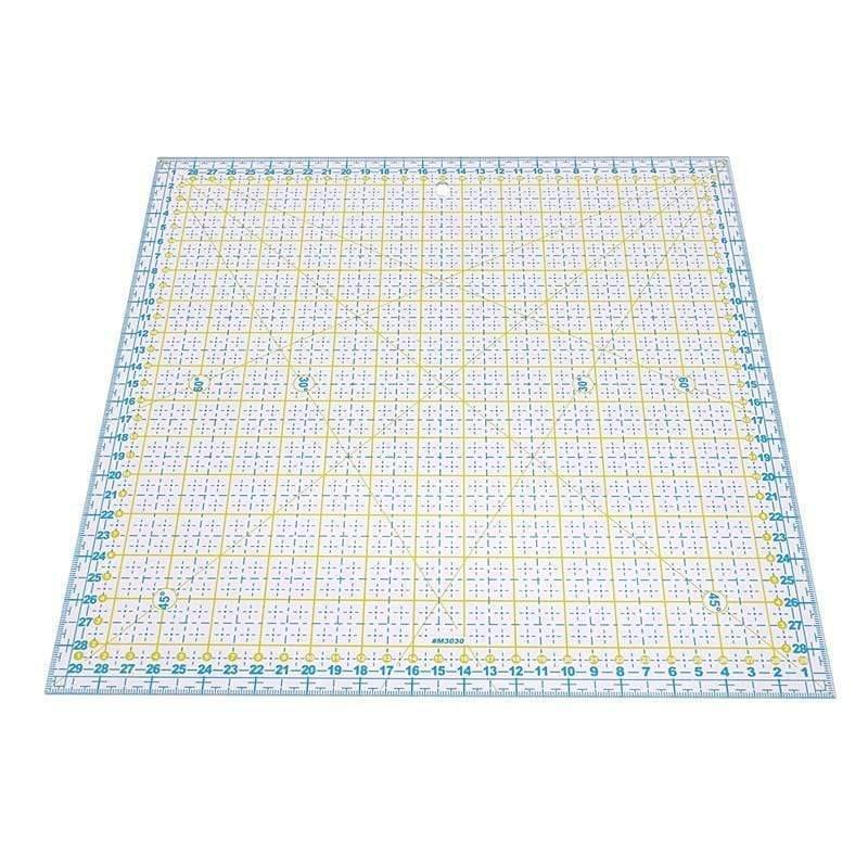 Planet Gates DIY Hand Tools Patchwork Ruler Square Tailor Ruler Cloth Cut Ruler Sewing Art Crafts 30x30cm (Transparent)