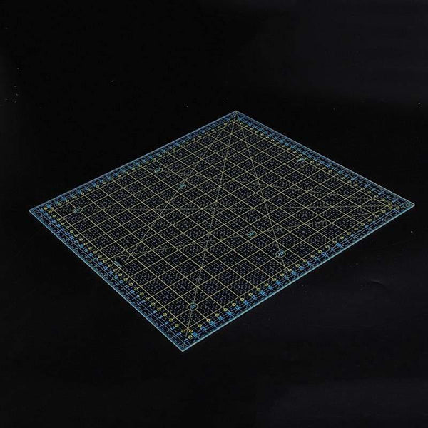 Planet Gates DIY Hand Tools Patchwork Ruler Square Tailor Ruler Cloth Cut Ruler Sewing Art Crafts 30x30cm (Transparent)