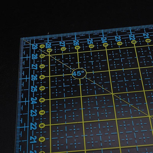 Planet Gates DIY Hand Tools Patchwork Ruler Square Tailor Ruler Cloth Cut Ruler Sewing Art Crafts 30x30cm (Transparent)
