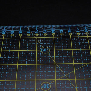 Planet Gates DIY Hand Tools Patchwork Ruler Square Tailor Ruler Cloth Cut Ruler Sewing Art Crafts 30x30cm (Transparent)