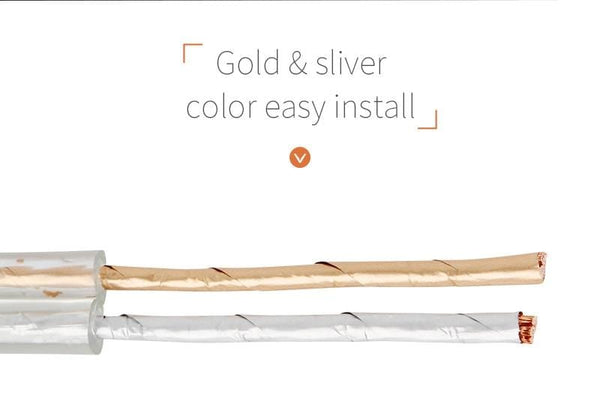 Planet Gates DIY HIFI Loud Speaker Audio Cable Wire Oxygen Free Cooper Speaker Wire DIY 50/100/150/200 Core For home Theater