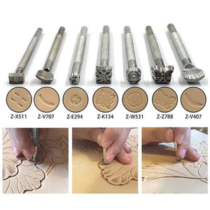 Planet Gates DIY Professional Leather Craft Tools Kit Hand Sewing Stitching Punch Carving Work Saddle Groover Set Accessories DIY Tool Box