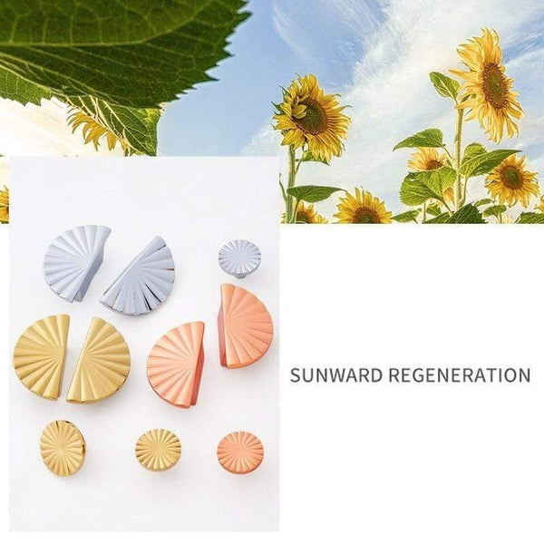 DIY Semi-Circular Shape /Door Knob European Antique Furniture Handles Sector Drawer Pulls Kitchen Cabinet Gold Knobs and Handles