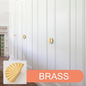 DIY Semi-Circular Shape /Door Knob European Antique Furniture Handles Sector Drawer Pulls Kitchen Cabinet Gold Knobs and Handles