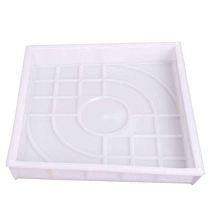 Planet Gates DIY Square Garden Path Concrete Plastic Brick Mold Paving Propylene Pavement Walkway 27x27x4cm Garden Buildings Accessories