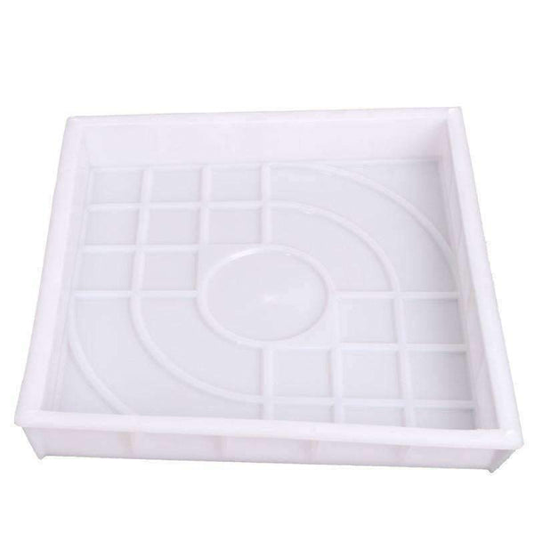 Planet Gates DIY Square Garden Path Concrete Plastic Brick Mold Paving Propylene Pavement Walkway 27x27x4cm Garden Buildings Accessories