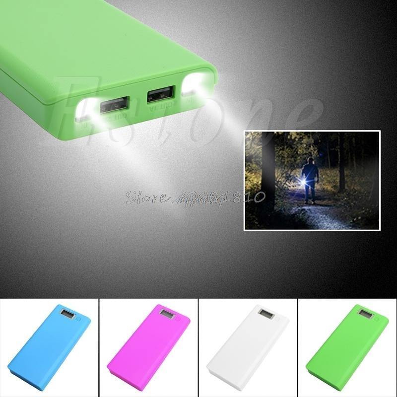 Planet Gates DIY USB Mobile Power Bank Charger Case Pack 8Pcs 18650 Battery Holder Case for Phone Z17 Drop ship