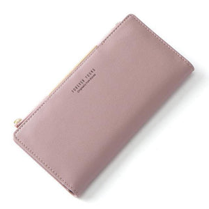 Planet Gates Dk Pink Women Wallet Zipper Coin & Cell Phone Pocket Female Wallet Card Holder Ladies Red Clutch Purse High Quality