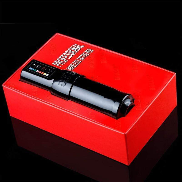Planet Gates DK-W1 Wireless Tattoo Machine,Professional Wireless Tattoo Pen,Powerful Coreless Motor,2400 mAh Li Battery,36mm Grip