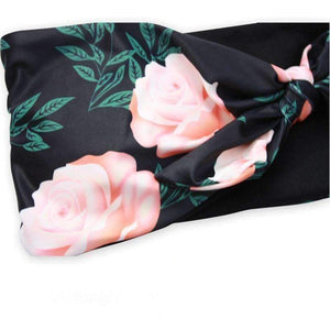 Planet Gates DM014-hei / S Bikini 2018 bandeau style digital print buckle two piece  flower sexy strapless chest tie kont front swimwear women