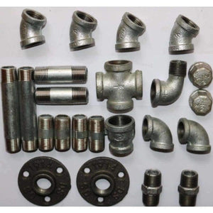 Planet Gates (DN15  Pipe L:4-10cm ID:20MM )  DIY Industrial Pipe Furniture Accessories Wall Shelves Parts  Pipe Elbow Connector