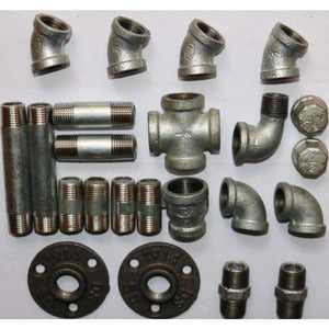 Planet Gates (DN15  Pipe L:4-10cm ID:20MM )  DIY Industrial Pipe Furniture Accessories Wall Shelves Parts  Pipe Elbow Connector