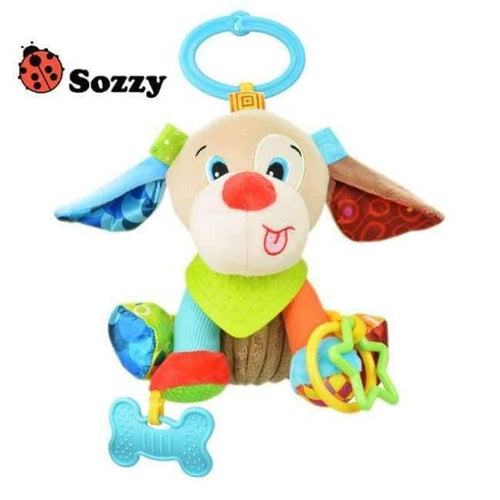 Planet Gates dog 1pcs Sozzy Multifunctional Baby Toys Rattles Mobiles Soft Cotton Infant Pram Stroller Car Bed Rattles Hanging Animal Plush Toys