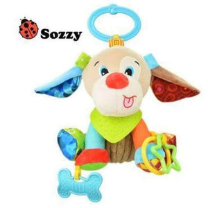 Planet Gates Dog 1pcs Sozzy Multifunctional Baby Toys Rattles Mobiles Soft Cotton Infant Pram Stroller Car Bed Rattles Hanging Animal Plush Toys