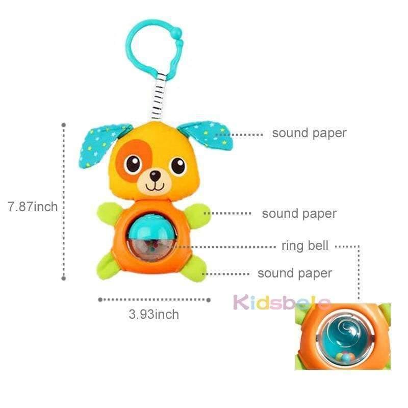 Planet Gates Dog Cute Baby Rattles Toy Animal Handbell Dog/Koala Ring Bell Crib Hanging Toys For Newborn Children 0-24 Months