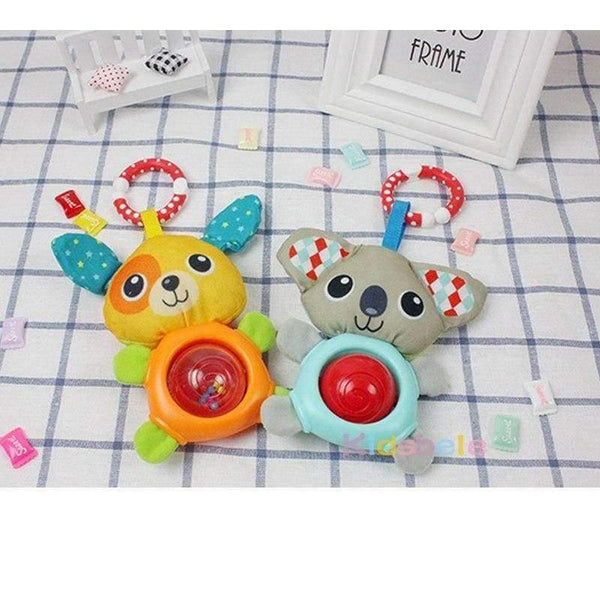 Planet Gates Dog Cute Baby Rattles Toy Animal Handbell Dog/Koala Ring Bell Crib Hanging Toys For Newborn Children 0-24 Months