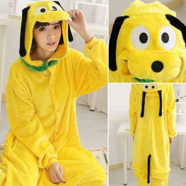 Planet Gates Dog / S Adult/Kids Winter Woman whole Pajamas Animals Unicorn Costume  Fancy Animal Anime Cosplay One piece Jumpsuit Halloween Onesie