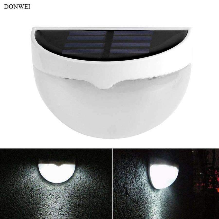 Planet Gates DONWEI Outdoor 6 LED Solar Lamp Automatically Open at Night Waterproof Porch Light for Garden Fence Lawn
