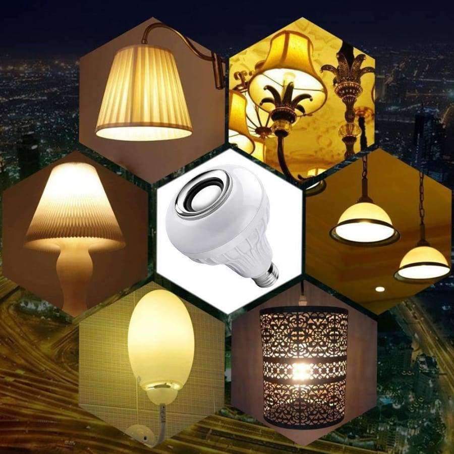 Planet Gates DONWEI Smart 12W E27 RGB +White 4.0 Bluetooth Speaker LED Bulb 24 Keys Remote Control Support Music Playing Dimmable Light Bulbs