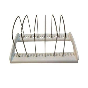 Planet Gates Door Style Stainless Steel Pot Lid Rack Shelf Holder Pan Cover Cutting Board Holder Organizer Adjustable Bakeware Rack for Kitchen Storage