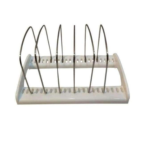 Planet Gates Door Style Stainless Steel Pot Lid Rack Shelf Holder Pan Cover Cutting Board Holder Organizer Adjustable Bakeware Rack for Kitchen Storage