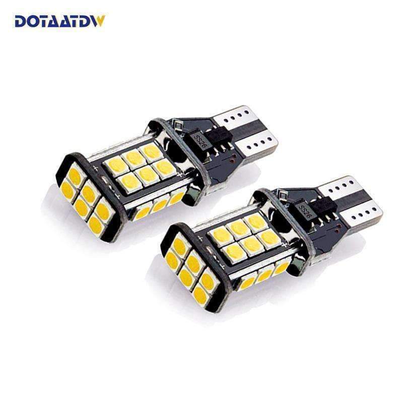Planet Gates DOTAATDW 2x Extremely Bright Error Free 921 912 T15 T10 3030 Chipsets LED Bulbs For Backup Lights, White 6000K 12V