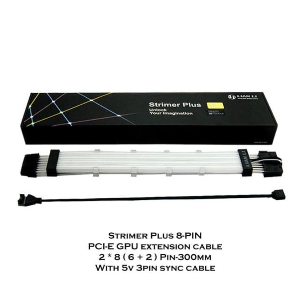 Planet Gates Double 8PIN Strimer Plus RGB Motherboard Extension ATX 24PIN,GPU Extension Double/Triple 8PIN LIANLI Generation 2 Cable PC Decoration