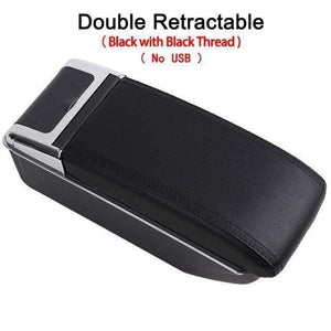 Planet Gates Double All Black / Russian Federation Chevrolet Niva Armrest Box Niva 1 Universal Car Central Armrest Storage Box cup holder ashtray modification accessories