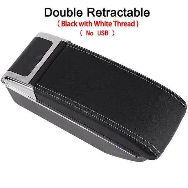 Planet Gates Double All White / China Chevrolet Niva Armrest Box Niva 1 Universal Car Central Armrest Storage Box cup holder ashtray modification accessories