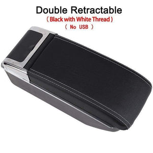 Planet Gates Double All White Renault Captur II 2018 armrest box universal car center console caja  modification accessories double raised with USB