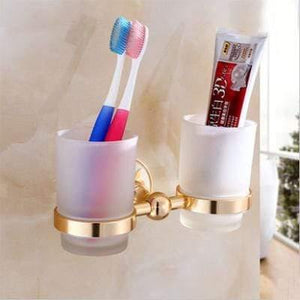 Planet Gates Double cup Fashion White Wall Mounter Bath Hardware Sets Paper Towel Holder Rack Bathroom Accessories OYS-0227R