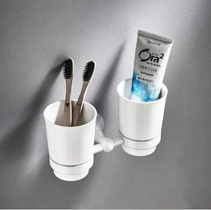 Planet Gates double cup holder Bathroom Hardware Accessories Brass Set Toilet Brush Holder Towel Ring Hair Tumbler Holder Dry Holder Toilet Paper Holder