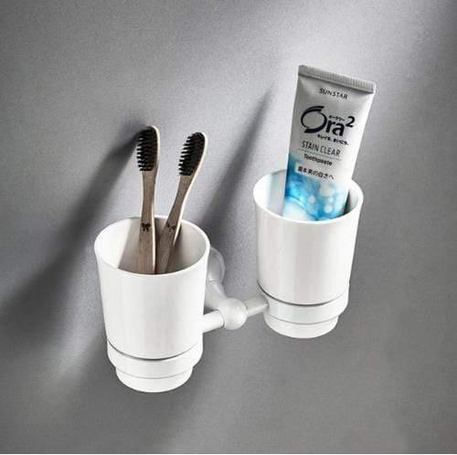 Planet Gates double cup holder Bathroom Hardware Accessories Brass Set Toilet Brush Holder Towel Ring Hair Tumbler Holder Dry Holder Toilet Paper Holder