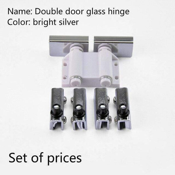 Opening Hinge Up and Down Shaft Hinge Glass Hardware Fittings Furniture Cabinet Door Single Double Door Glass Hinge