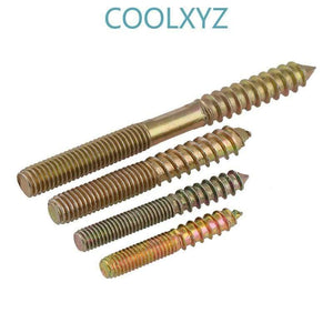 Double End Self Tapping Screws Sharp-tailed Double Headed Tapping Lengthen Screw Furniture Connectors Grub Screw M6M8 5pcs