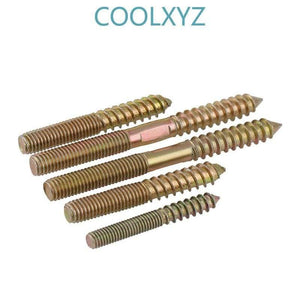 Double End Self Tapping Screws Sharp-tailed Double Headed Tapping Lengthen Screw Furniture Connectors Grub Screw M6M8 5pcs