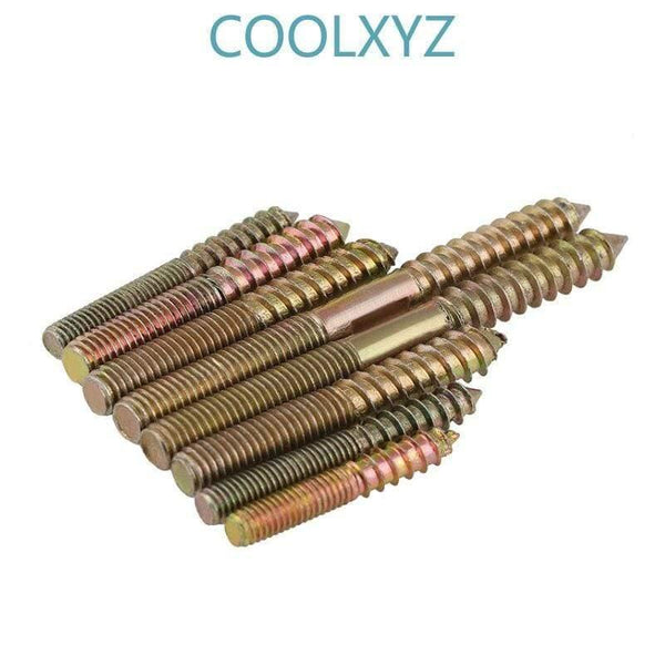 Double End Self Tapping Screws Sharp-tailed Double Headed Tapping Lengthen Screw Furniture Connectors Grub Screw M6M8 5pcs