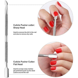 Planet Gates Double-ended Nails Cuticle Pusher Finger Dead Skin Remover Nail Nippers Cutter for Manicure Pedicure Accessories  Art Tools Sets