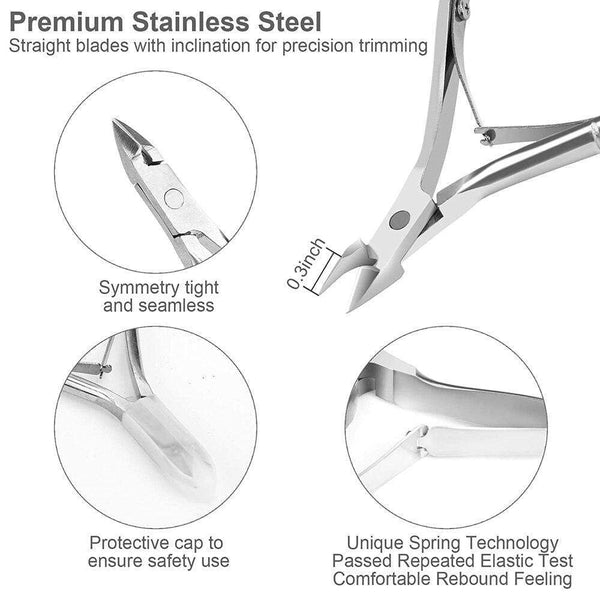 Planet Gates Double-ended Nails Cuticle Pusher Finger Dead Skin Remover Nail Nippers Cutter for Manicure Pedicure Accessories  Art Tools Sets