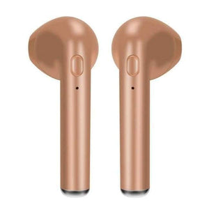 Planet Gates double- gold Wireless Earbuds Handsfree Headphone I7 Bluetooth Earphone In Ear Buds for Earpods IOS Xiaomi All Mobile Phones