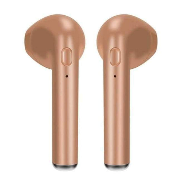 Planet Gates double- gold Wireless Earbuds Handsfree Headphone I7 Bluetooth Earphone In Ear Buds for Earpods IOS Xiaomi All Mobile Phones